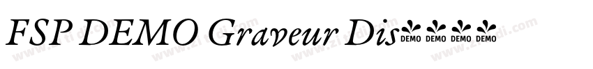 FSP DEMO Graveur Dis字体转换
